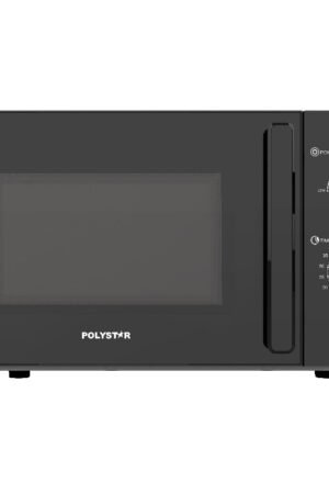 POLYSTAR 20LTR MANUAL SOLO MICROWAVE BLACK OVEN