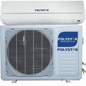 Polystar 1hp Split Unit Modern Design Air Conditioner + Installation Kit