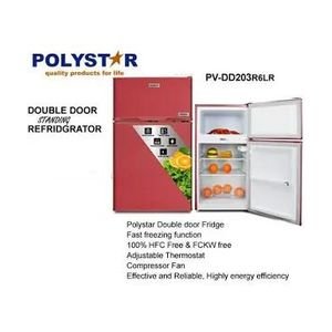 Polystar 90L Double Door Table Top Refrigerator