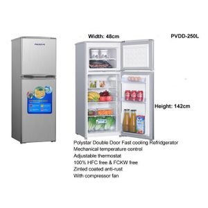 Polystar Double Door Fast Cooling Refrigerator