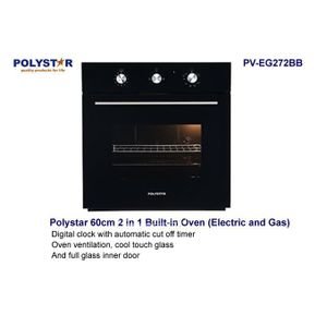 Polystar BUILT IN GAS & ELECTRIC OVEN + AUTO IGNITION