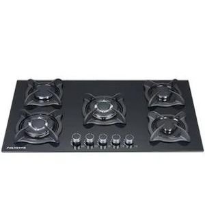 Polystar 5 Burners In-Built Gas Hob With Tempered Glass.(90cm)
